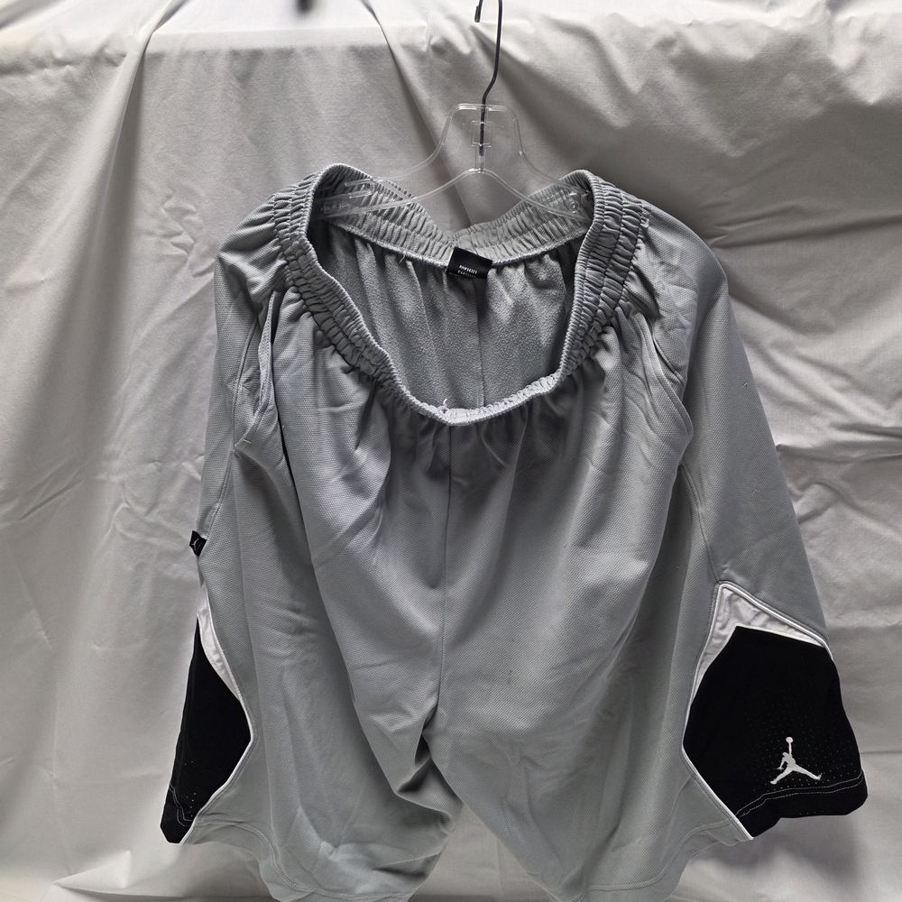 Jordan Gray and Black Athletic Shorts